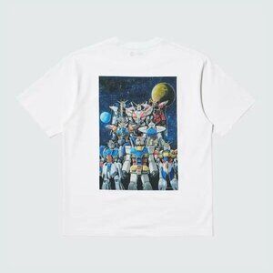PSL Mobile Suit Gundam 45th T shirt UNIQLO UT JAPAN XL White Anime Japanese US L